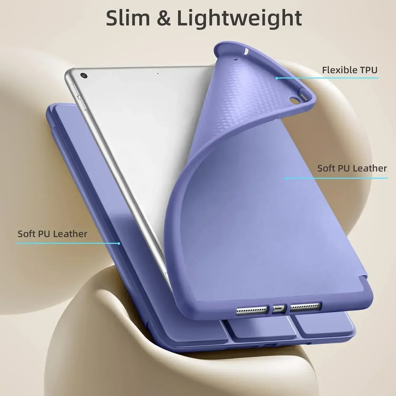Premium iPad Case with Pencil Holder and Protective Cover