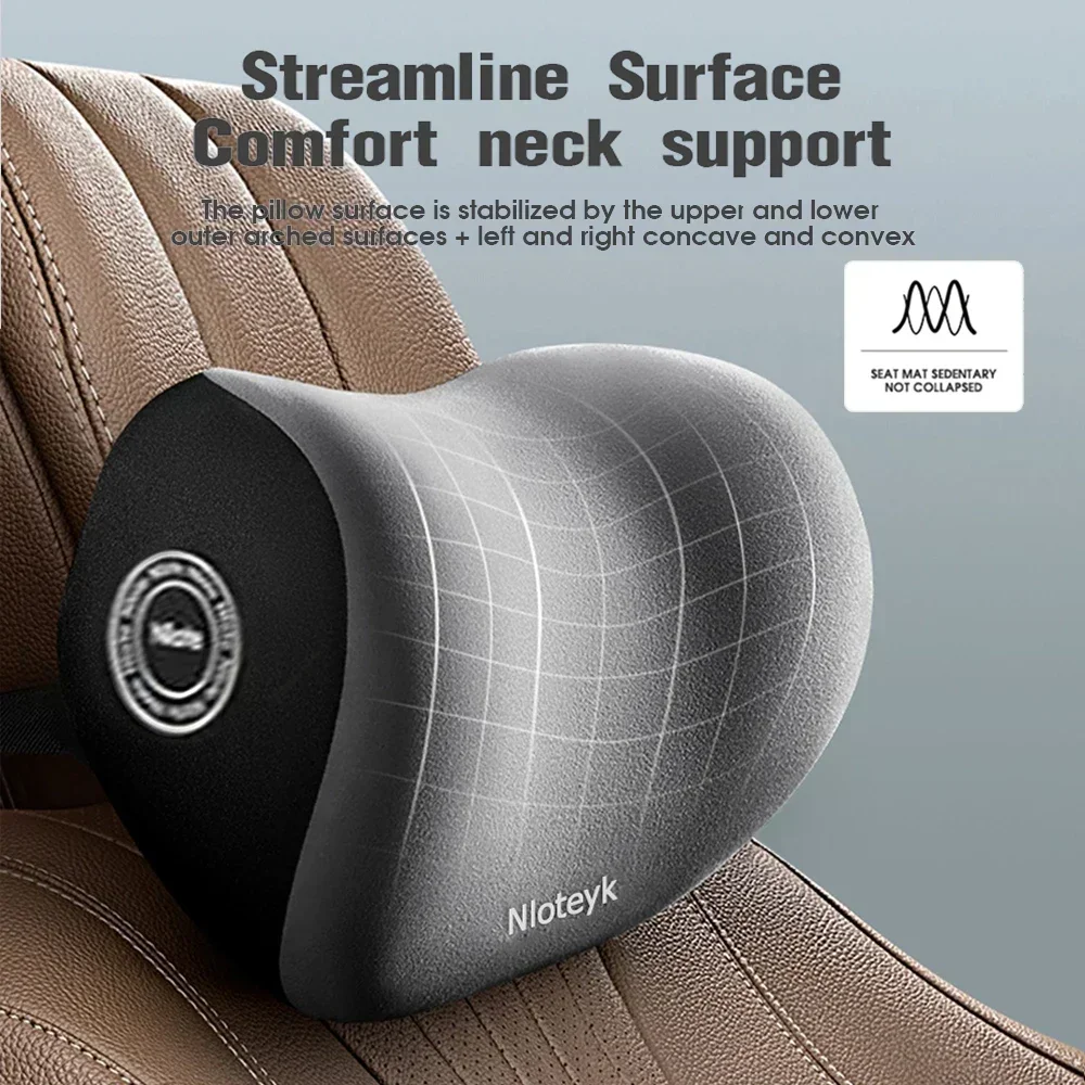 Enhanced Memory Foam Car Neck Pillow - Ergonomic Support for Ultimate Comfort and Pressure Relief
