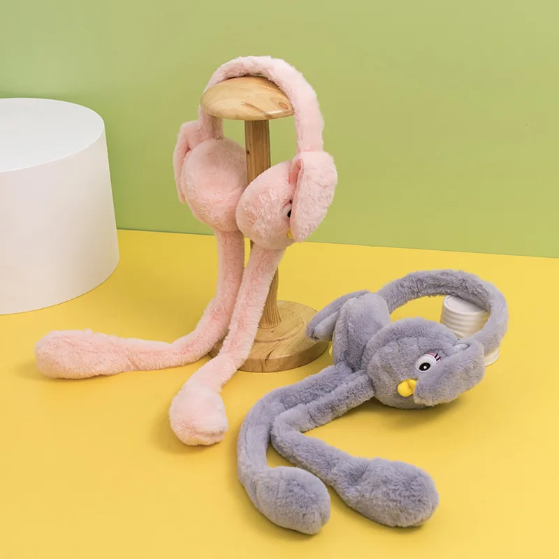 رائعتين نفخ صافي آذان منقار البط مريحة للأطفال الأذن الدفء تنوعا أنيق الكرتون نمط للجنسين الشتاء