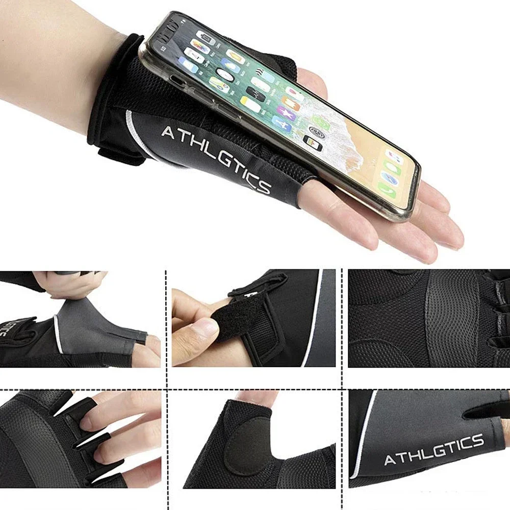 1 Pair Workout Gloves for Men and Women, Exercise Gloves for Weight Lifting, Cycling, Gym, Training, Breathable and Snug Fit
