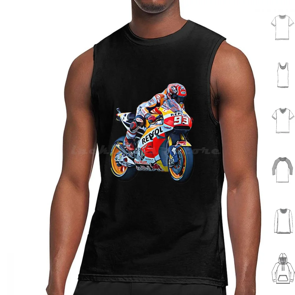 Canotte Stampa Cotone Biker Moto Rider Bikers Motor Moto Moto Moto Repsol