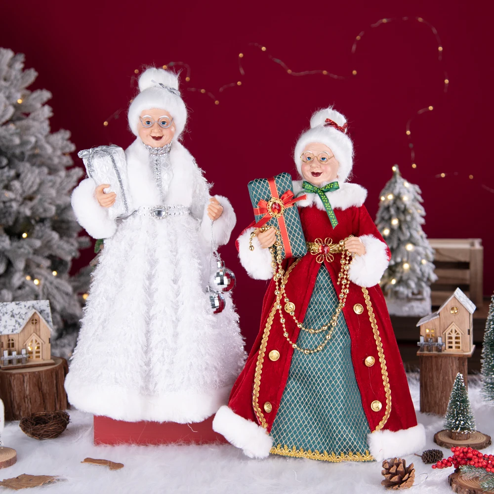 Santa Claus Doll 50cm Standing Christmas Ornament Gift For Children