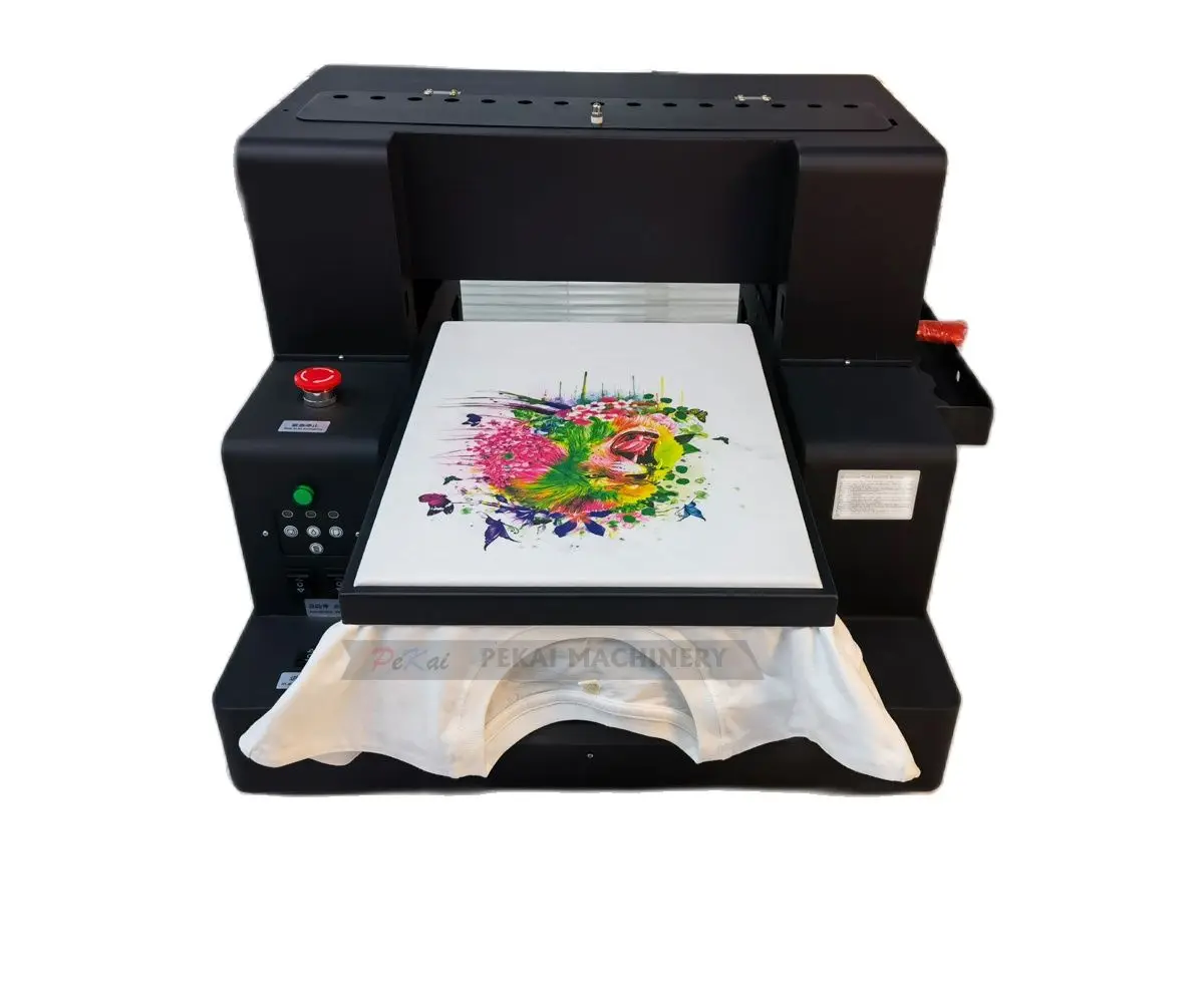 Automatic A3 DTG Printer Flatbed T-Shirt Printing Machine with