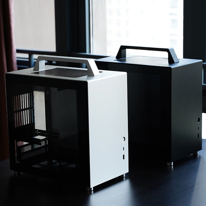 JONSBO T8 PLUS ITX Case Handheld Portable Aluminum Alloy Panel