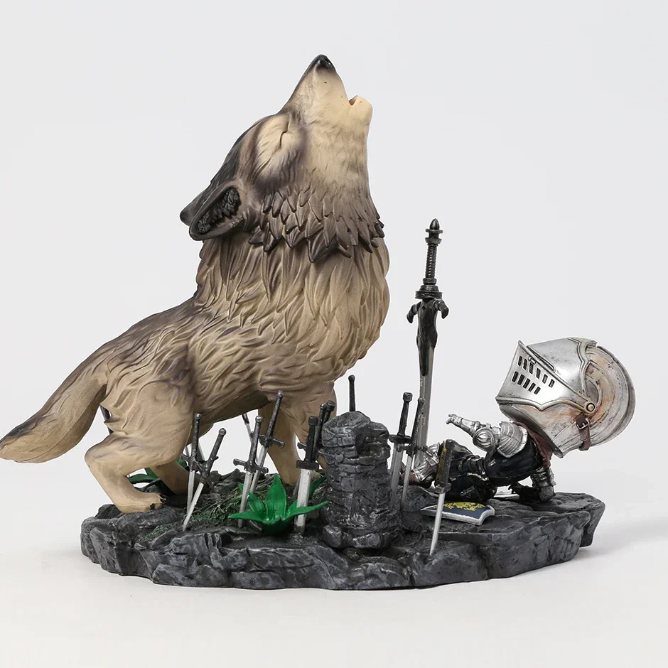 サンとオオカミのフィギュア 激レア物 大きなオオカミのフィギュア,フィギュアのコレクション,22cm