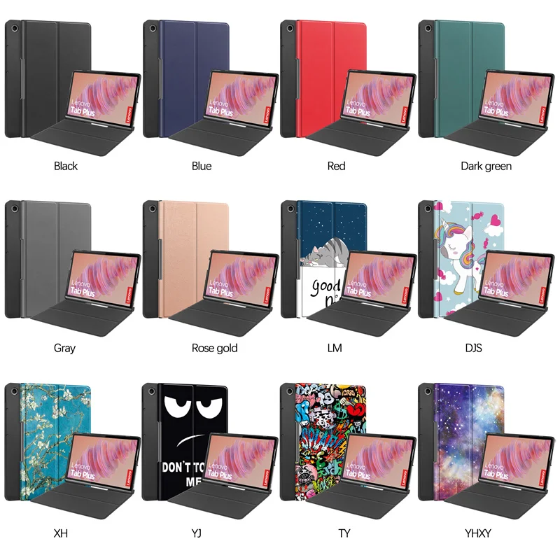 Lenovo Tab Plus 11.5 Fashion PU Leather Stand Case Cover