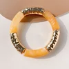 Stretch Resin Tube Bracelet For Women Vintage New Style Fashion Jewelry Retro Elastic Holiday Accessories Wholesale Gifts MQF075 2