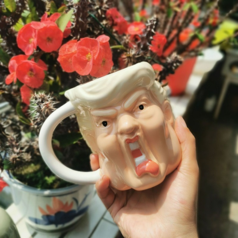 Ugly burst cup cute male and female personality funny Mark office coffee cup creative household ceramics