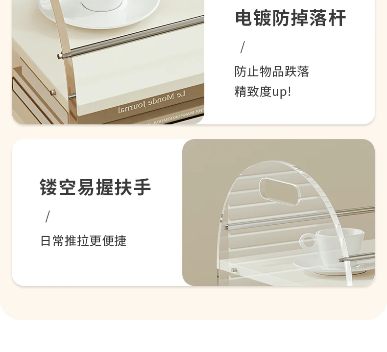 Sofa Edge Movable Living Room Small Coffee Table Creative Small Cart Luxury Bedside Side Cabinet Service 미니협탁 간이 테이블 짱구테이블
