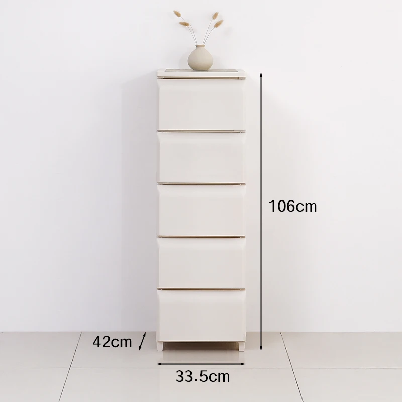 High Quality Plastic Cabinet Space-Saving Rectangle Design Cabinet for Bedroom Book Toy Organizers