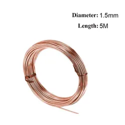 Premium Ultra - Fine Conductive Copper Wire - Excellent Conductivity and Versatile Use (1.5mm X 5M)