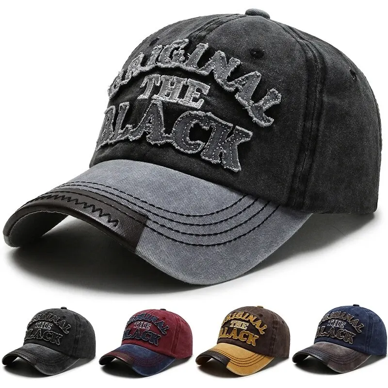 Vintage Baseball Cap Cotton Embroidered Casual Hat For Men Women_voghion.com
