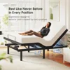 Adjustable Bed Frame Base Queen, Ergonomic Bed Improve Sleep Quality- Zero Gravity Massage Remote with Memory- USB Ports, 3