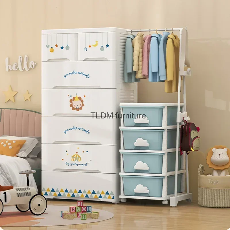 

Baby Dressers Closet Organizer Cupboard Home Clothes Plastic Wardrobe Storage Bedroom Placard Armario Living Room Cabinets