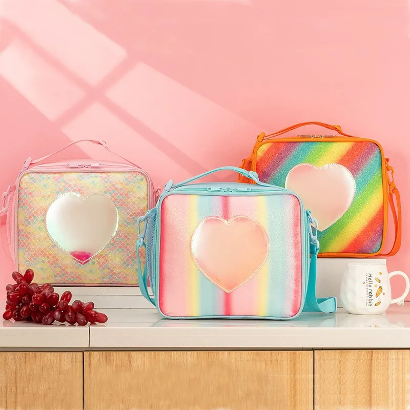 Reversible Sequin Flip Color Change Pink Insulated School Lunch Box for  Girls Boys Kids - China Lunch Box and Cooler Bag price