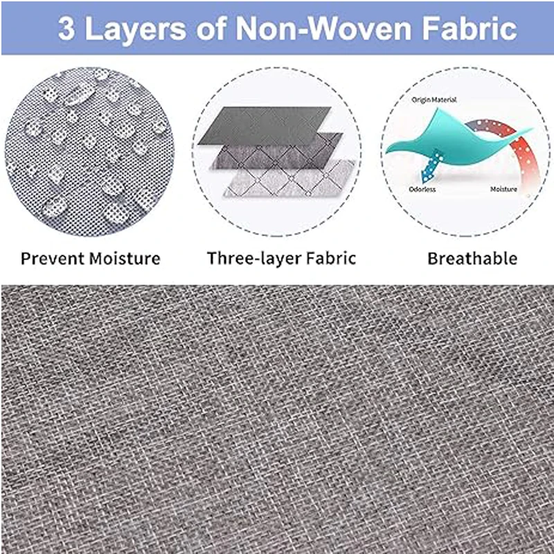 Under Bed Storage Containers,Underbed Storage 4.5 Inches Low Profile with Sturdy Sidewalls/Bottom for Clothes, Blanket, Pillows 4