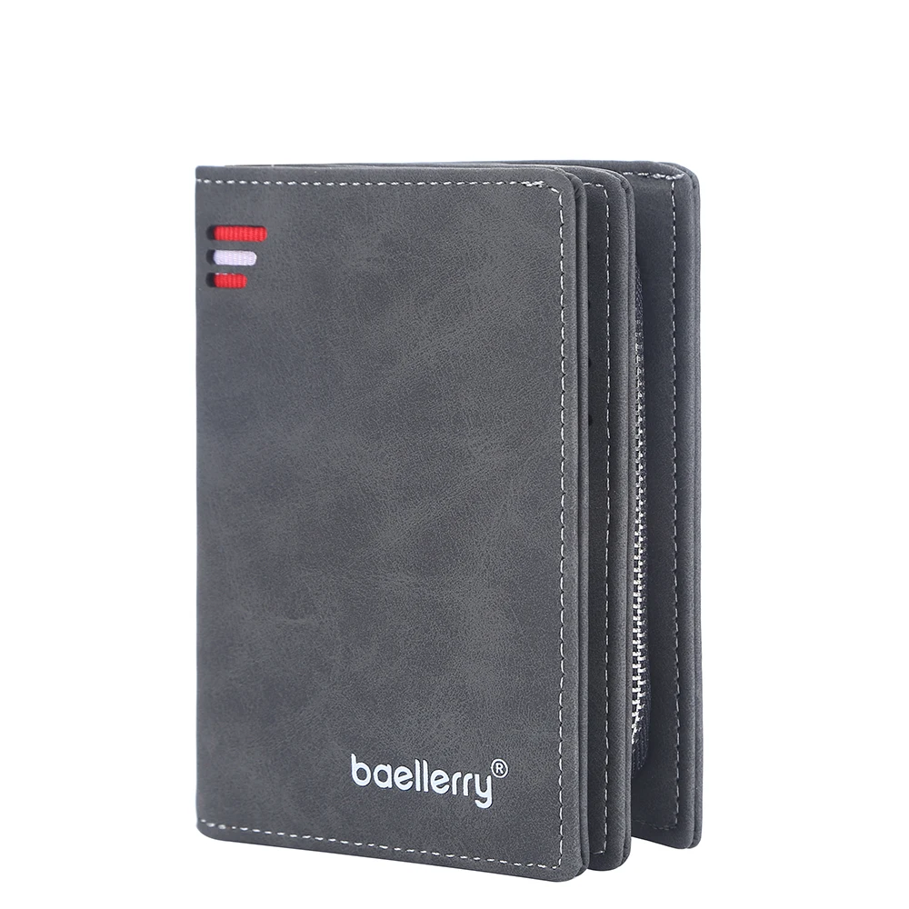 Premium Vintage Leather Men's Wallet – High-Quality Zipper Design with Card Holders and Coin Pouch