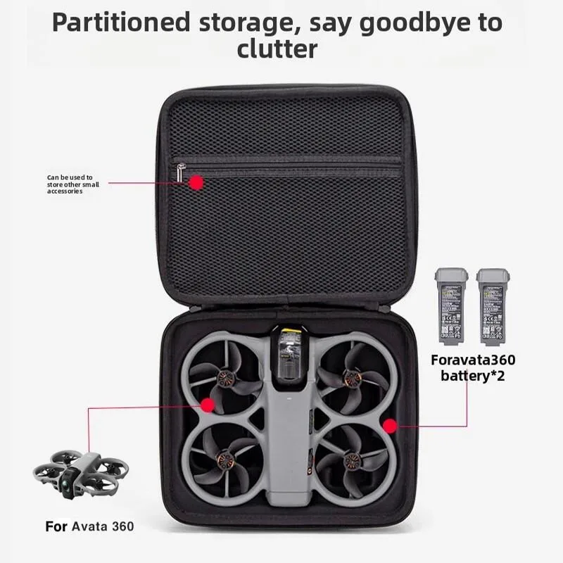 DJI 아바타 360용 숄더 스토리지 백 DJI 아바타 360 드론 액세서리용 충격 방지 보호 여행용 박스