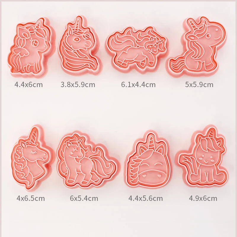 Set of 8 Animal Dog Cookie Stamper Molds