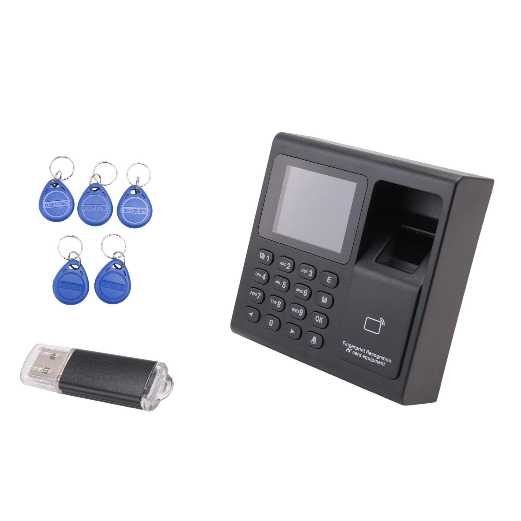최고의 할인 상품: 직원용 지문, 번호, RFID, PIN 펀칭 기능이 하나로 통합된 시간 출퇴근 기록기