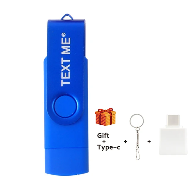 usb memory TEXT ME High Speed USB Flash Drive OTG Pen Drive 64GBUsb Stick 32GB 16GB 8GB Pendrive Flash Disk for Android Micro/PC/Car/TV 256gb pen drive USB Flash Drives