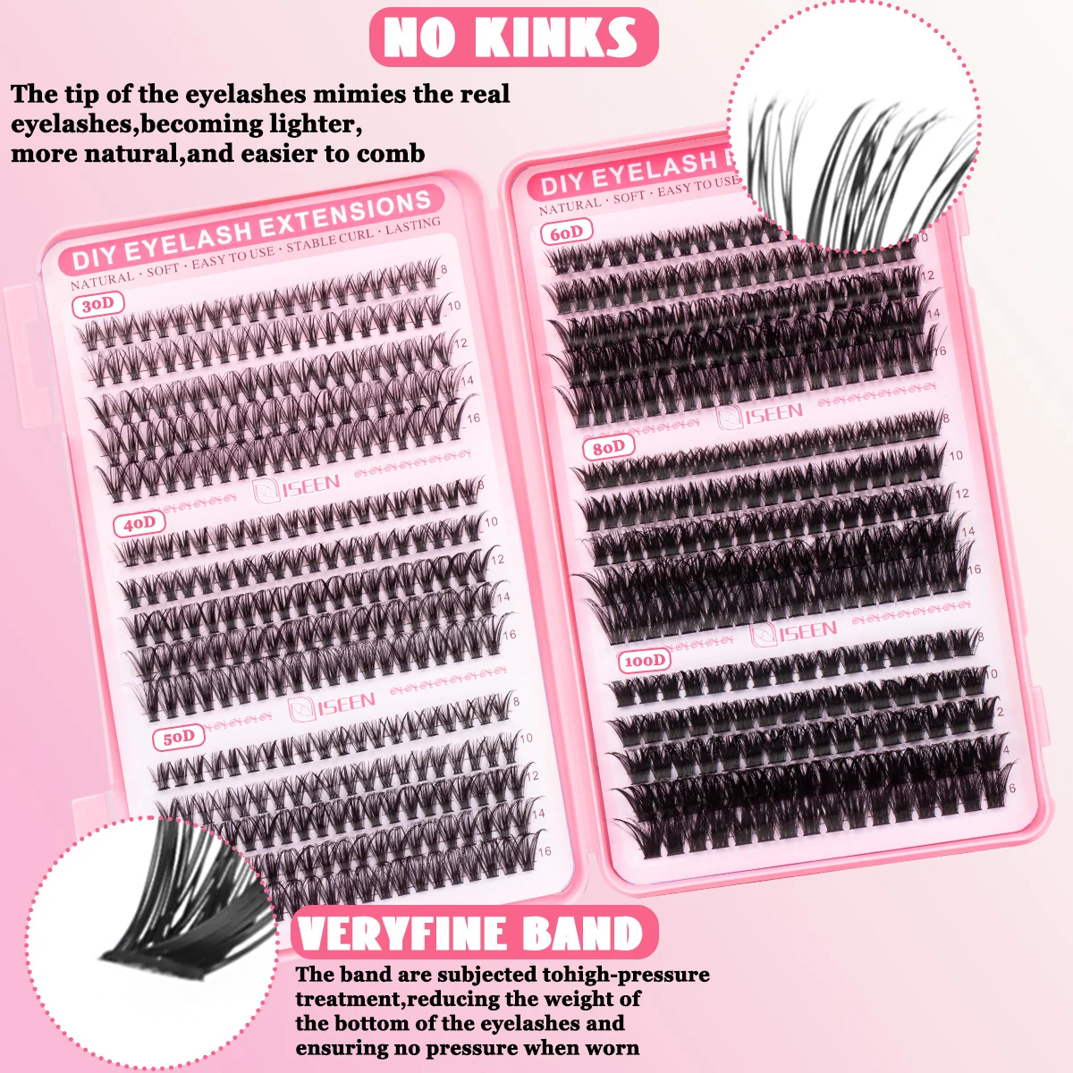 Natural Look Individual Eyelash Extensions Kit for DIY Beginners