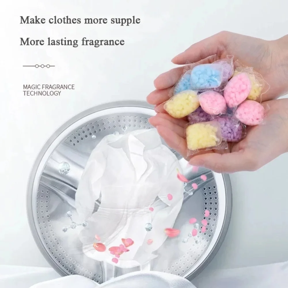 20 Laundry Scent Beads Granule Clean Clothing Increase Aroma Refreshing Supple Water Soluble Aromatherapy Burst 72 hours lasting