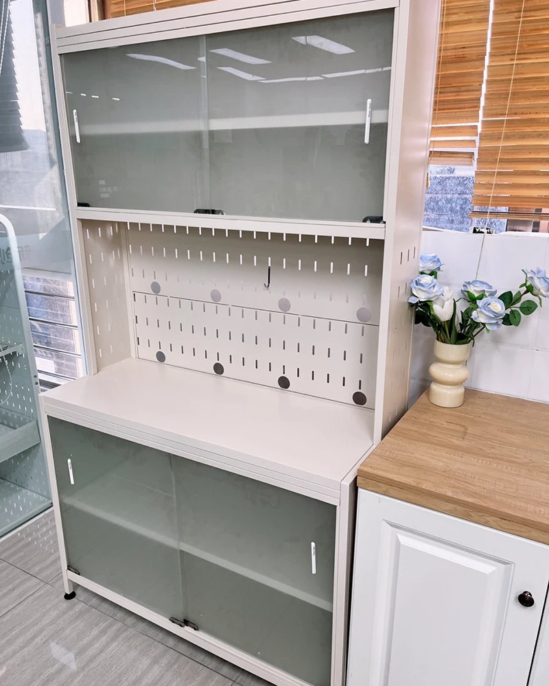 Modern Minimalist Kitchen Cabinets Household Storage Cabinet Floor-standing Multi-layer Wall-mounted Integrated Kitchen Cabinet