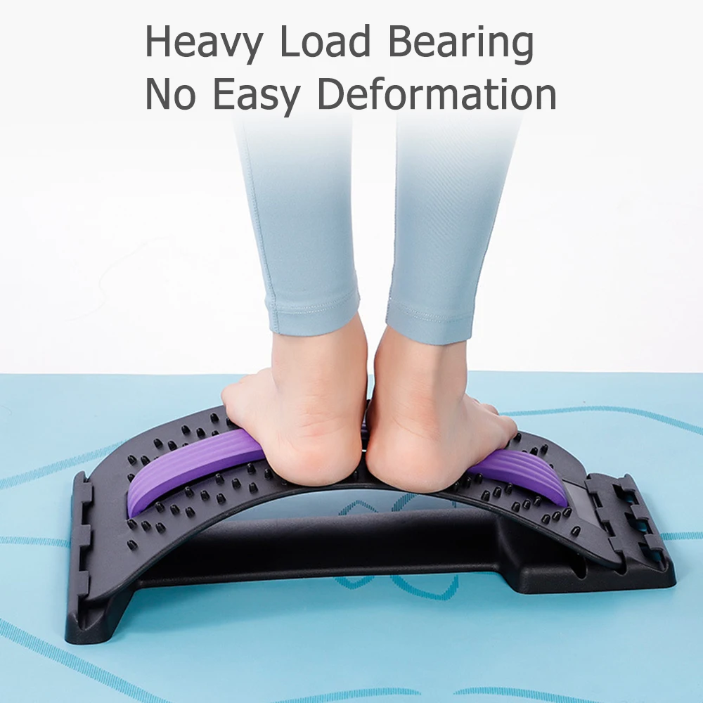 Lumbar Traction Stretching Device Waist Spine Back Pain Relief Acupuncture Massage Board Disc Herniation Prevention Tractor