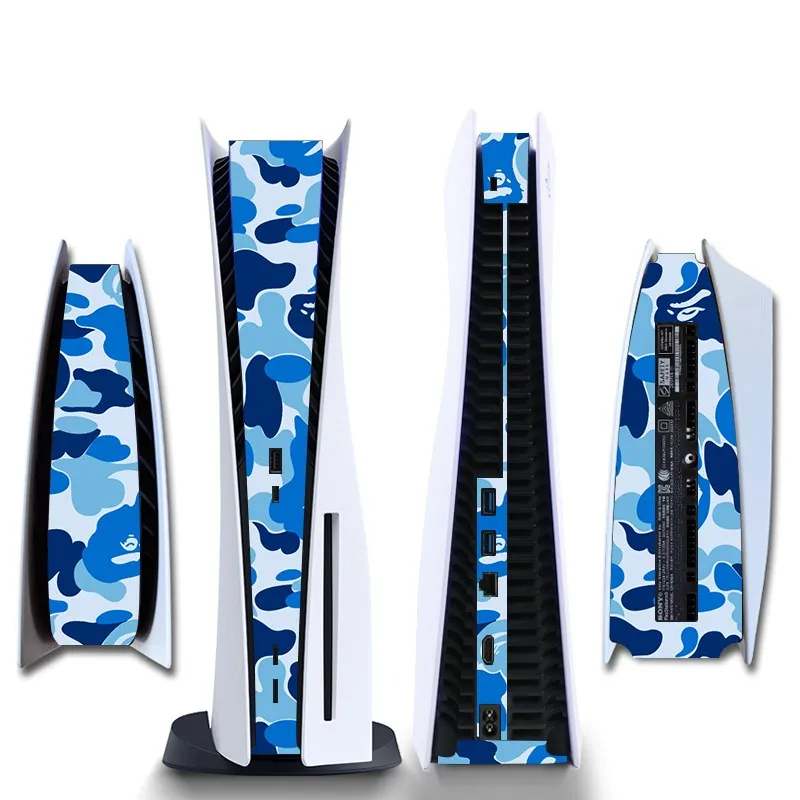 Middle Stickers Skin For PS5 Disc/Digital Edition Console Protective Shell Replacement Decoration Strip For PS5 Accessories 