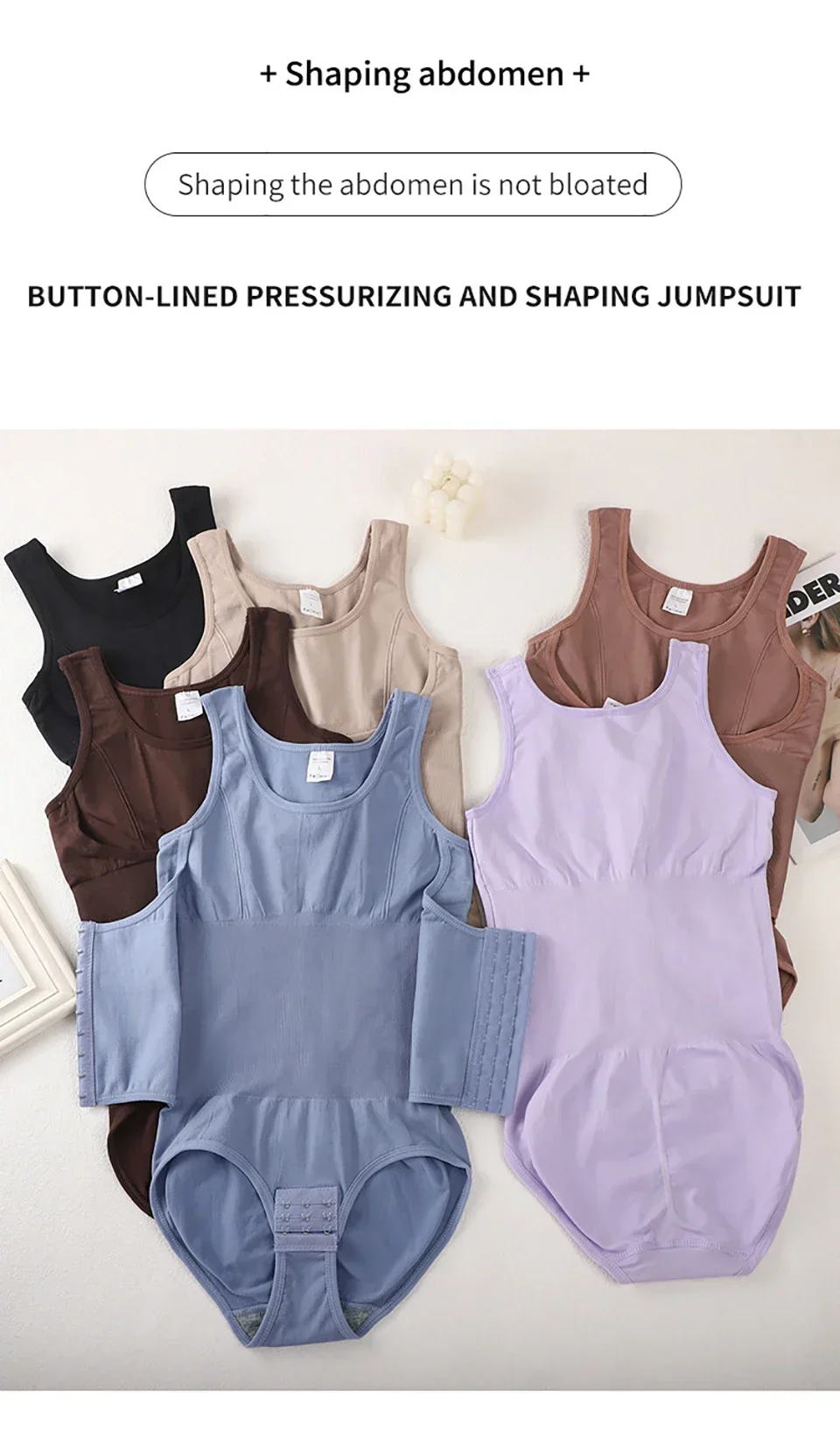 Bodysuit sculptant avec fermeture éclair et gainage ventre_voghion.com