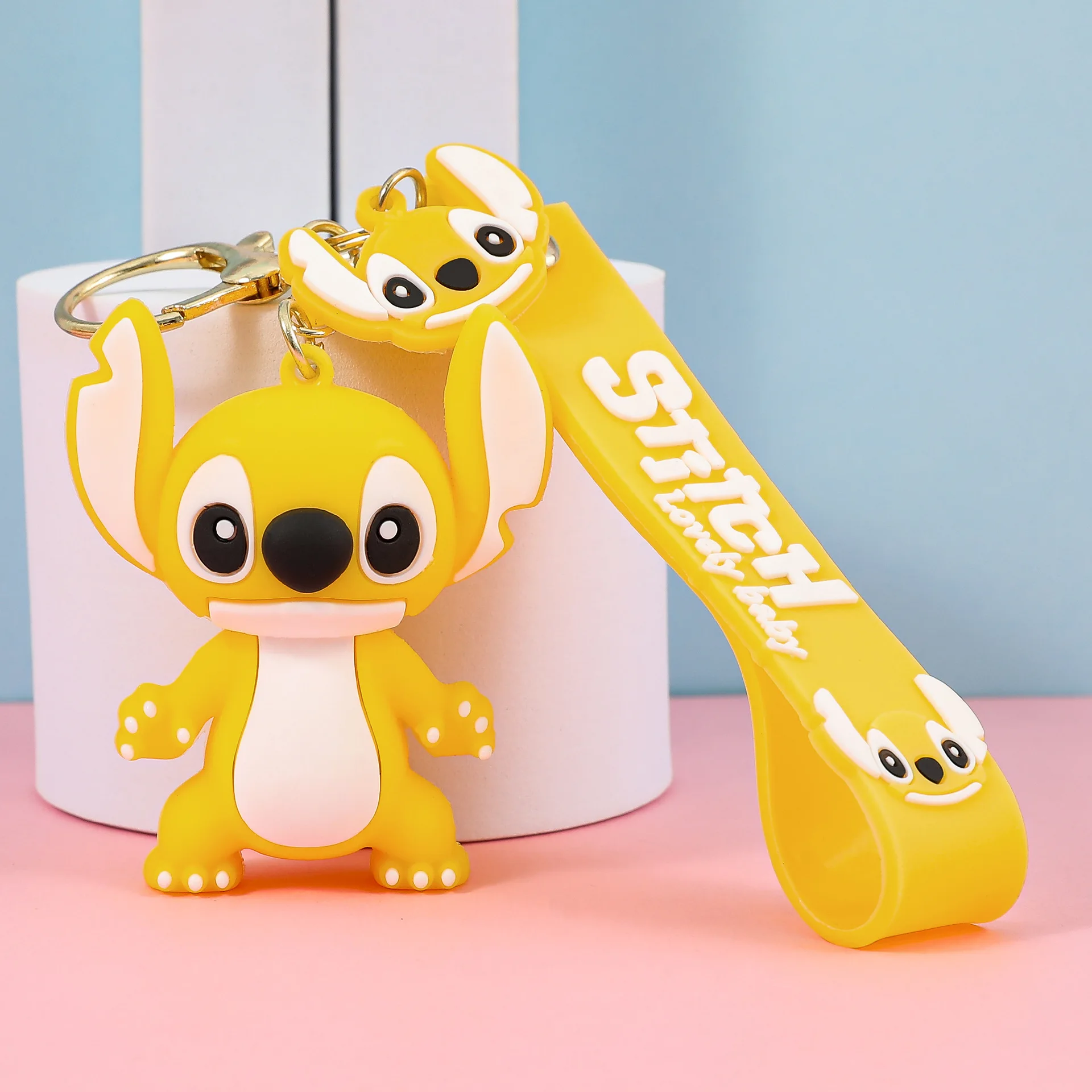Charming Multi-Color Stitch Keychain - Adorable and Durable Anime Accessory
