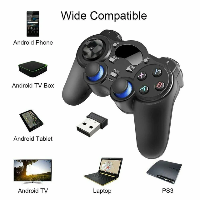 Mando de juego 2,4G Joystick inalámbrico Android con conversor OTG para  PS3/Smart Phone para Tablet PC Dispositivo de TV inteligente - AliExpress