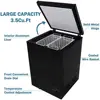 3.5 Cubic Feet Chest Freezer with Removable Basket, from 6.8℉ to -4℉ Free Standing Compact Fridge Freezer for Home/Kitc 2