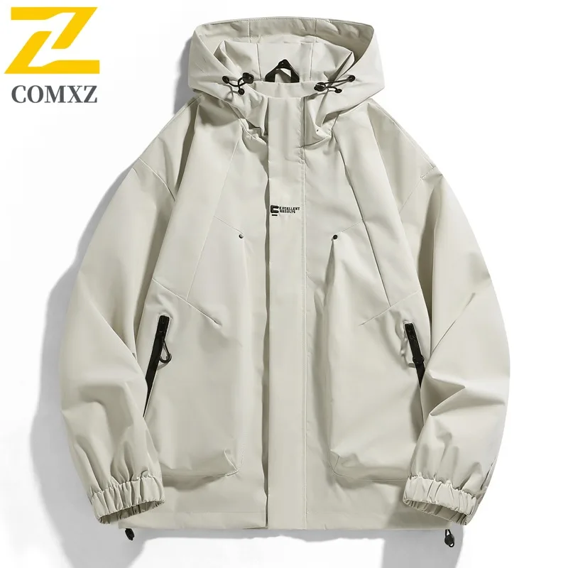 EiAO Windbreaker Couple's  Waterproof Windproof Loose Fit Hiking Coat for Camping Fishing Spring Autumn Outdoor Wear Jackets