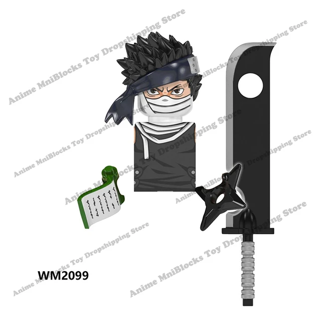 WM6105 WM6106 WM6107 WM6108 Naruto blocks Building Blocks Anime cartoon mini bricks action toy figures Naruto Bricks kids Gifts Dark Gray