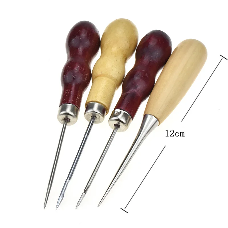 Leather Sewing Hardware Tool Set with Awl and Thimble