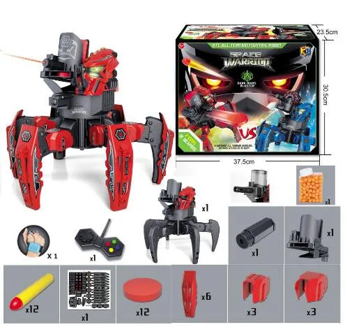 DIY シューティングゲーム 6 脚クモロボット 2.4 グラムラジオ