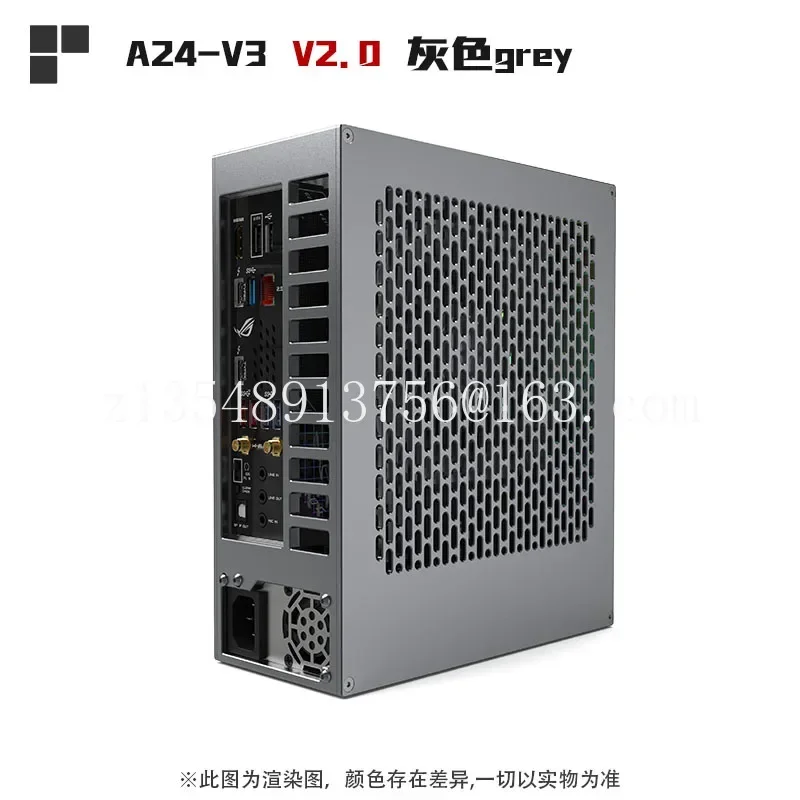 new Lzmod 4-liter mini A24-V3 2.0 core display 1u power supply itx chassis all aluminum alloy
