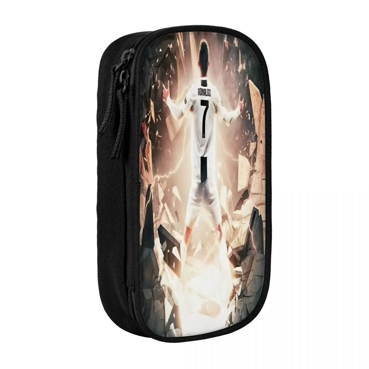 CR7 Football Soccer Pencil Case - Big Capacity School and Cosmetic Organizer