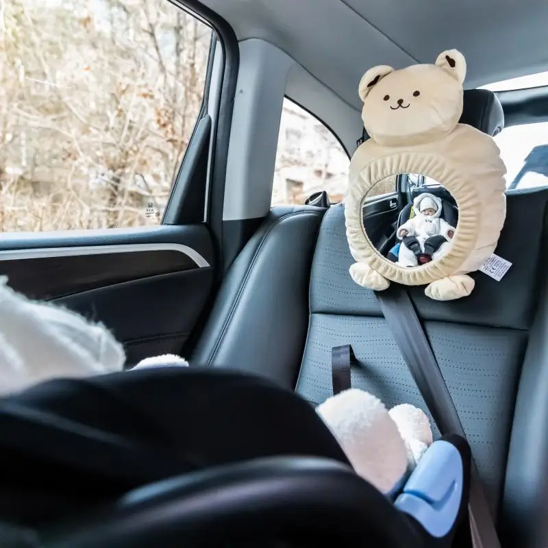 Car mounted child safety seat basket baby reflector baby cognitive car observation mirror rearview mirror