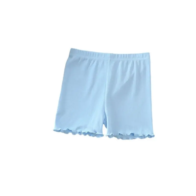 여아용 레이스 코튼 스트레치 안전 바지, 3-14 세 여아 스커트, 걷기 방지 바닥 바지, 여아 플랫 팬츠 반바지