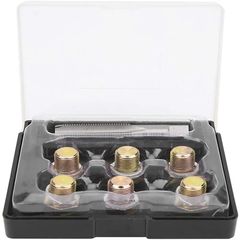 Car Repair Combination Suit M13x1.25mm Oil Pan Drain Sump Plug Key Thread Repair Tools Kit Car Auto Parts oil pan repair kit