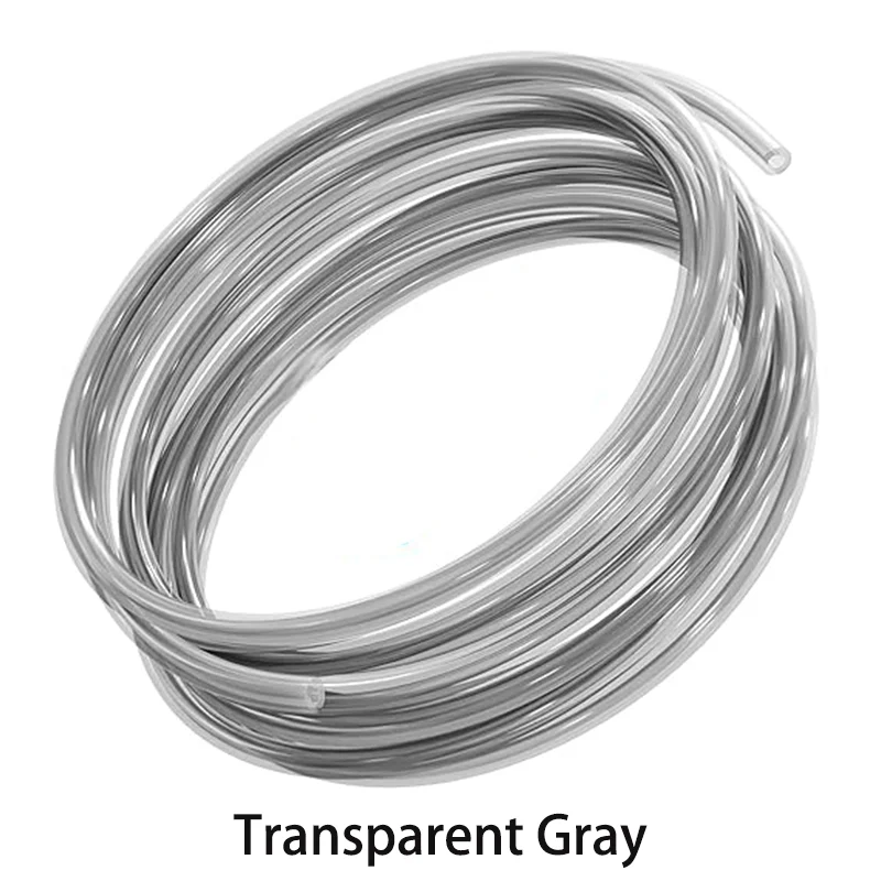 Enhanced 3D Printer PTFE Tube with Tubing Cutter - 2.5mm ID × 4mm OD, 4/8M Length, Transparent White/Grey