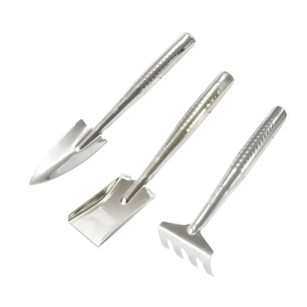 3Pcs Weeding Mini Gardening Tool Set Multifunctional Garden Shovel Small Shovel Tool Raise Flowers Rake Metal Rake Spade