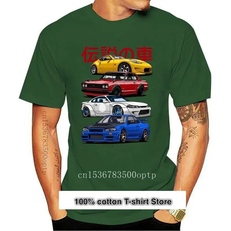 Nuevo Jdm Mezcla Camiseta Unisex De Manga Corta Con Dibujo De Coche, Y 370Z Hakosuka, Vintage, Hip Hop, Skyline R34, Sim S15