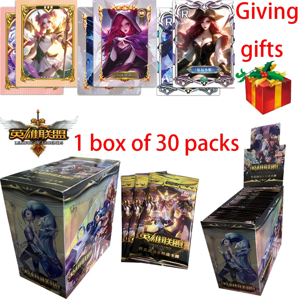 League of Legends Collection Card Kids Toys Gift Winning Signature Hollow LOL Game Cards EDG Goddess Hero Paper Carta