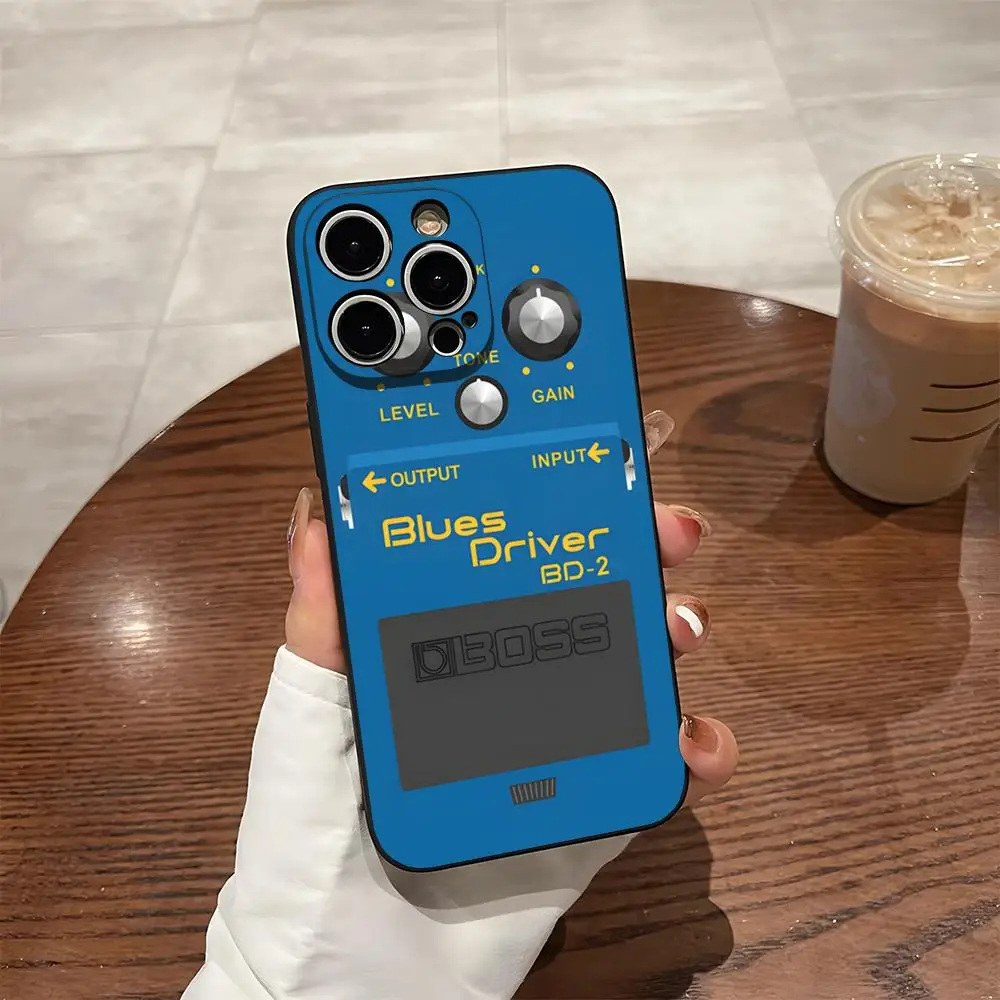 Guitar Pedal Design Shockproof Silicone Phone Case
