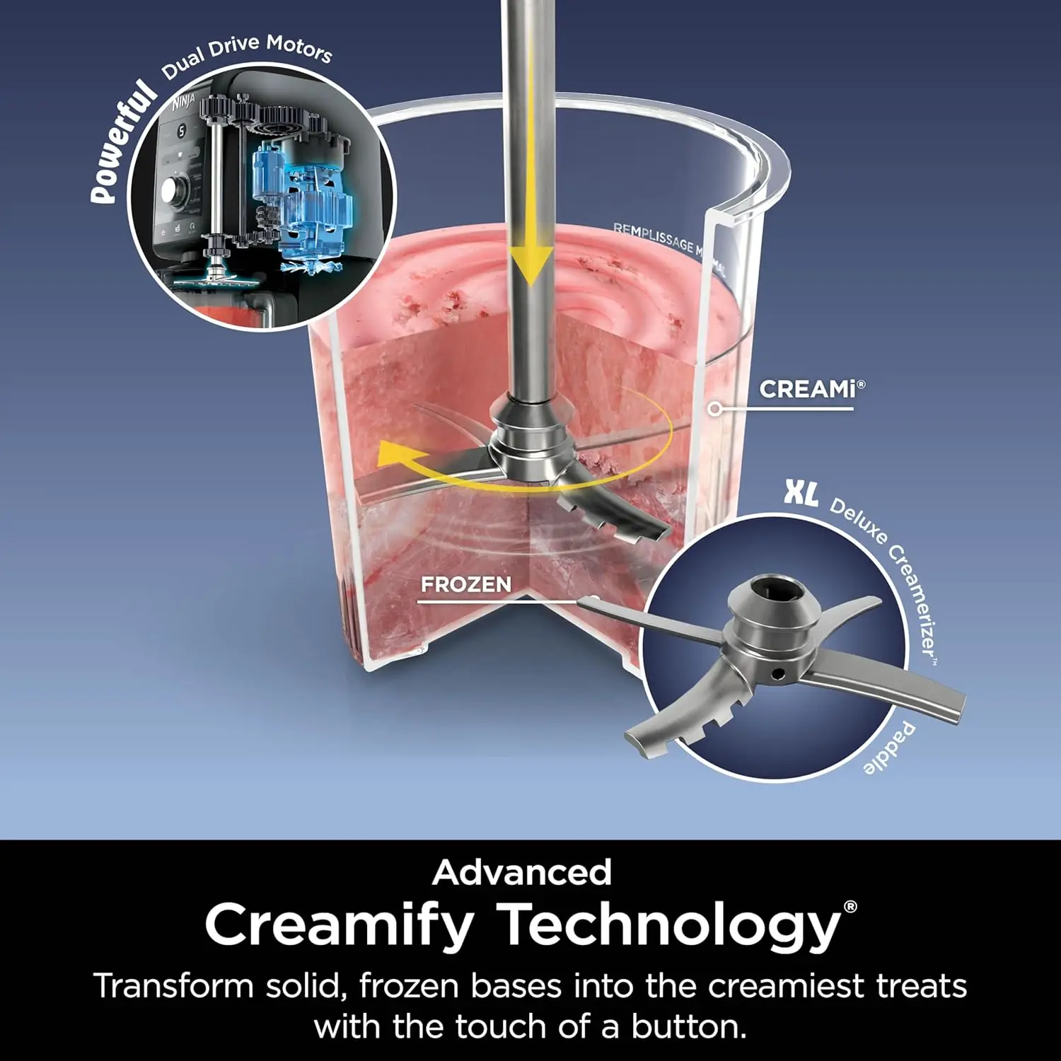 CREAMi Deluxe 11-in-1 Ice Cream & Frozen Treat Maker for Ice Cream, Sorbet, Milkshakes, Frozen Yogurt, & More, 11 Programs 4