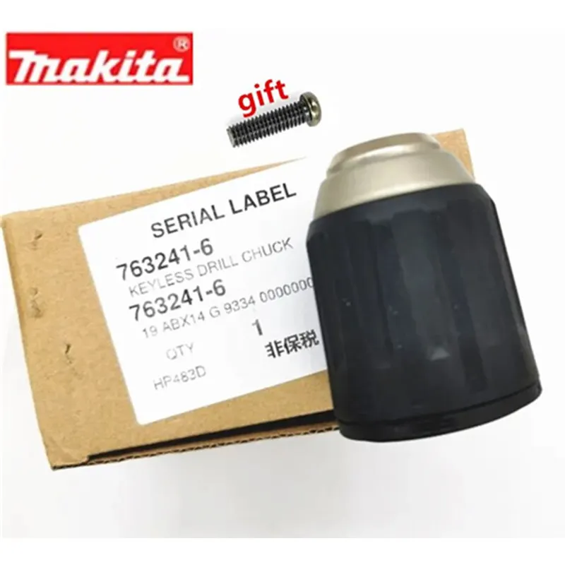 

Makita Keyless Drill Chuck,​1/​2" 2-13mm 763241-6 for XPH12 DHP482 DHP482Z DDF483 DHP483 XFD11 766027-7